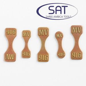 SAT or argent bijoux or pureté 916 bijoux poinçon étiquette poinçon matrices moules MV Logo timbre outil meurt thaïlande malaisie pérou états-unis - Product Image 1