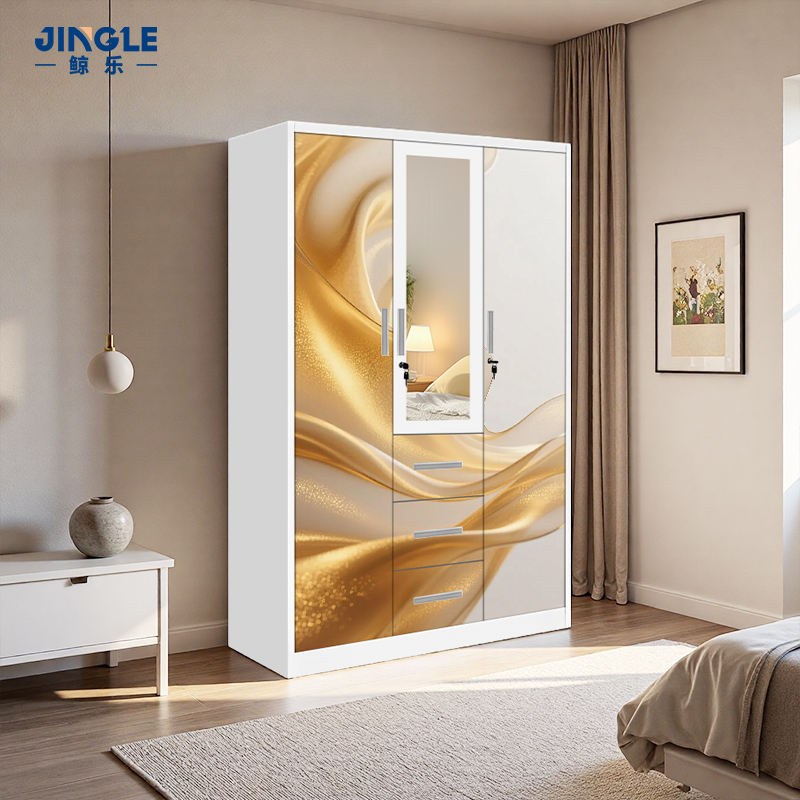 Armoire 5 niveaux avec miroir