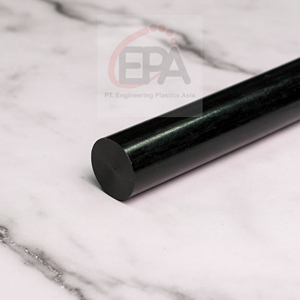 Varilla negra HDPE duradera y fuerte 30mm x 2m Plástico de ingeniería confiable ideal para producir piezas de máquinas personalizadas fáciles de cortar - Product Image 2