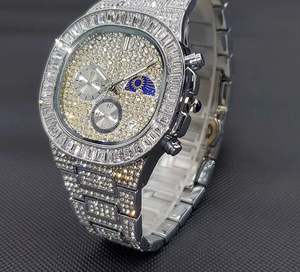 Reloj de Lujo Totalmente Automático con Diamantes Moissanite VVV, Movimiento de Cuarzo, Nueva Colección - Product Image 2