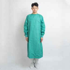 Batas médicas personalizadas de alta calidad con bolsillos para enfermeras y médicos, trajes y batas unisex no tejidas de PP - Product Image 1