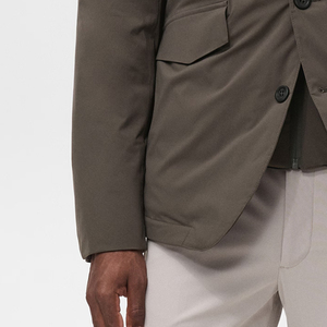 Chaquetas para Hombre con Mangas Largas para Compradores Mayoristas, Servicio OEM, Logotipo Personalizado, Repelente al Agua, con Capucha, Cierre de Cremallera Frontal, Dos Bolsillos Laterales - Product Image 3