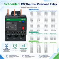 Relais de surcharge thermique Schneider LRD TeSys Deca, relais de protection moteur, relais de commande électrique industriel d'origine