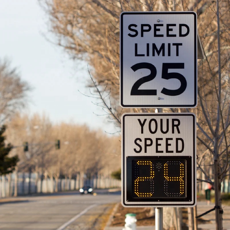 【未開封】 MEMI/SPEED LIMIT Optraffic LED Traffic Radar Speed Sign Posted Speed Limits