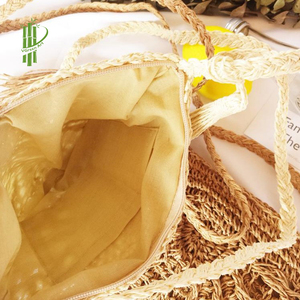 Wholesale Cheap Price High Quality Vintage Bohemian Lady Handcrafted Eco-friendly Paper Summer Crossbody Bag <b>Flowers</b> <b>Single</b> - Product Image 2