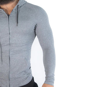 Sweats à capuche zippés de meilleure qualité pour hommes design personnalisé respirant coupe-vent surdimensionnés Sweats à capuche zippés à bas prix pour hommes - Product Image 6