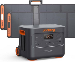 Station d'alimentation portable MERIT 1500W de qualité industrielle avec pack de deux panneaux solaires - Product Image 2