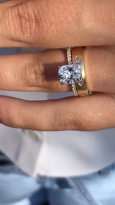 Anillo de compromiso de oro de 18 quilates con corte esmeralda, Diamante cultivado en laboratorio, estilo moderno, certificado IGI, anillo de diamante libre de conflictos - Product Image 4