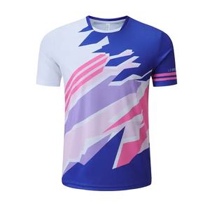 Camiseta deportiva de punto largo de secado rápido con diseño personalizable unisex estilo formal para hombre con logotipo sublimado - Product Image 4