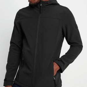 Chaqueta de hombre cortavientos de lana Softshell impermeable para exteriores con logotipo personalizado - Product Image 6