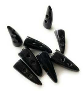 Rustic Natural Buffalo Horn <b>Toggle</b> Buttons 2-Hole Modern Rectangular <b>Toggle</b> Switches for Clothing Decoration Sustainable - Product Image 1