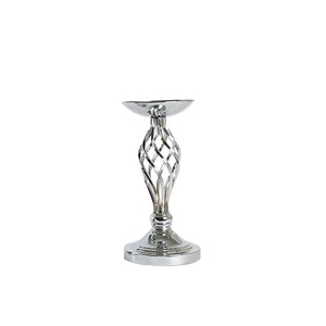 Vases à fleurs en métal à tendance de l'industrie Nouvelle arrivée Support à fleurs en aluminium disponible en deux couleurs argent et doré - Product Image 6