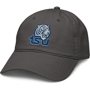 Gorra étnica deportiva de 5 paneles de terciopelo bordado de tigre TSU ajustable personalizada para la cabeza oficial de la Universidad Estatal de Tennessee - Product Image 1