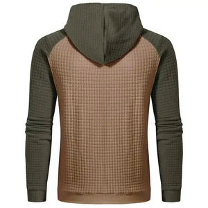 เสื้อฮู้ดแขนยาวผ้าคอตตอนโอเวอร์ไซส์สำหรับผู้ชายเสื้อฮู้ดทรงบ็อกซี่ทรงหลวมไหล่ดรอป500 GSM ดีไซน์ใหม่ - Product Image 2