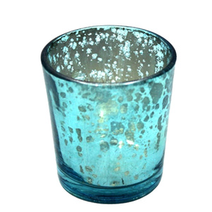 Nouveau pot en verre couleur argent antique votive en verre de style classique pour la décoration de la maison et la décoration de table - Product Image 2