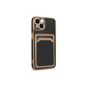 JoieCreatif Premium Rose Gold Silicone <b>Card</b> <b>Holder</b> Case for iPhone 13 Shockproof Wallet Cover - Product Image 4