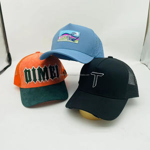 Casquette de camionneur en maille à 5 panneaux personnalisée de haute qualité avec logo brodé - Product Image 1