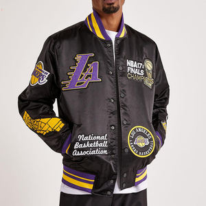 Veste en satin vintage pour homme, vestes 2026, vestes 2025, vestes personnalisées, manches raglan, bomber brillant, boutons pression, streetwear, manteau neuf - Product Image 5