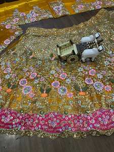 ชุดเลเฮนกาโชลีงานปักลายดิจิทัลบนผ้าจอร์เจต์เนื้อหนาคุณภาพสูงจาก FATEMA FASHION ล่าสุด เหมาะสำหรับงานปาร์ตี้ - Product Image 2