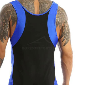 Singlet de sport décontracté en maille tricotée, nouveau design, haute qualité, respirant, effet délavé, pour usage professionnel, sur mesure - Product Image 3