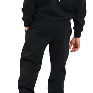 Chándal de invierno de 2 piezas de talla grande unisex, Sudadera con capucha elástica, pantalones de chándal Cargo Jogger con cordón, diseño estampado ecológico - Product Image 4