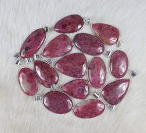 จี้พลอยโรโดไนท์แบบแฮนด์เมดคุณภาพสูงขายส่งเครื่องประดับแบบหนามเตย - Product Image 3