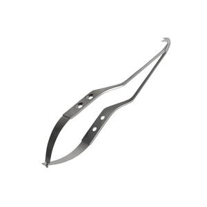 Tijera alemana de acero inoxidable, tijera de acción de resorte, 4,5 borde curvo, Micro tijera de resorte para uso quirúrgico - Product Image 6