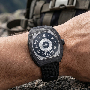 Reloj Mecánico Automático Miyota 9015 con Indicador de Hora Saltante, Caja de Carbono Forjado, Cristal de Zafiro, Reloj de Pulsera Deportivo de Lujo para Hombre - Product Image 2