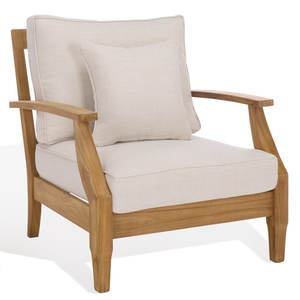 Sillón Clairmont de madera de teca para patio, muebles de exterior elegantes para comodidad y estilo - Product Image 1