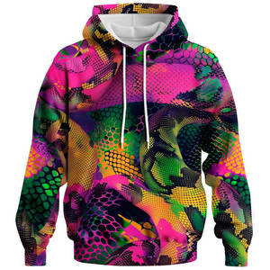 Sweat à capuche tie-dye pour homme, respirant, coupe-vent, personnalisé, 100% coton, 300 GSM, pour l'hiver, la remise en forme et la salle de sport - Product Image 4