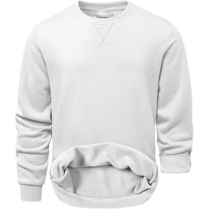 Sweat-shirt d'hiver pour homme 100% coton polaire Premium Poignets côtelés Couture lisse Teinture unie Poche Respirant Séchage rapide - Product Image 1