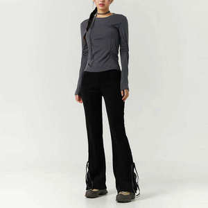 กางเกงวอร์มขาบานสำหรับผู้หญิงขายส่ง |   กางเกงวอร์มทรงตรงคุณภาพสูงใส่สบายสำหรับฤดูหนาว ไซส์ XL - Product Image 1