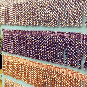 Embellecedor de flecos Cortina decorativa Embellecedor de lingotes Precio de fábrica OEM disponible - Product Image 2