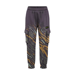 Pantalon cargo taille haute personnalisé OEM pour hommes 100% coton léger décontracté Streetwear taille élastique plate multi-poches coupe ample - Product Image 1