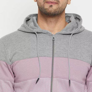 Ensemble de survêtement d'hiver pour homme, coupe classique, séchage rapide, respirant, 100% coton, tenue de jogging unie, service OEM - Product Image 6