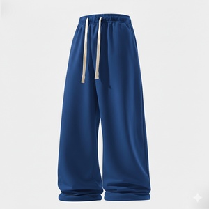 Pantalon de survêtement large pour homme avec cordon de serrage, taille élastique, coupe ample, respirant, décontracté, pour le sport - Product Image 3
