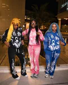 Ropa de calle Jogging sudaderas con capucha personalizar impresión gráfica Logo Fitness deportes y pantalones de chándal hombres cordón chándal conjunto hombres - Product Image 2