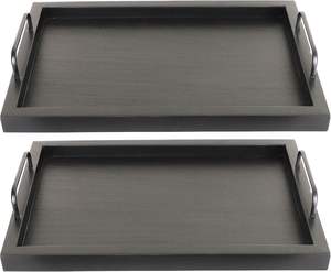 ถาดเสิร์ฟไม้เคลือบเอนาเมลลายดอกไม้/ผลไม้ พร้อมหูจับ ตกแต่งได้ตามต้องการสำหรับรอมฎอน/งานแต่งงาน - Product Image 6