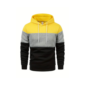 Sudadera con Capucha de Alta Calidad, 500 g/m², Estilo Francés, Hombros Caídos, Sin Cordones, Talla Grande para Hombre - Product Image 1