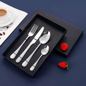 Golden elegant premium stainless steel table cutlery set perfect for home kitchen restaurant hotel dining and regular use - Product Image 6