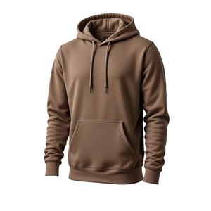 Sweat à capuche unisexe en molleton de haute qualité pour homme, coupe oversize, doublé, hiver, court, uni, anti-rétrécissement, personnalisé, écologique, 100 % coton, coupe carrée - Product Image 3