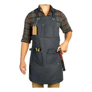 Delantales de cocina ajustables de lona encerada de alta resistencia, delantal impermeable para herramientas de cintura para carpinteros y carpinteros - Product Image 6