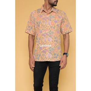 Chemises d'été décontractées pour hommes, chemises pour hommes chics super confortables, chemise pour hommes en voile de coton boho hippie, chemises à demi-manches - Product Image 6