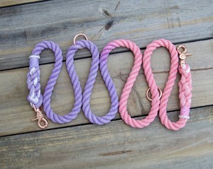 <b>LIGHT</b> PURPLE - PINK <b>Rope</b> Hands Free Dog Leash: Personalized, Multi-Use <b>Rope</b> Dog Leash, Over the Should Leash, Waist Leash, - Product Image 1