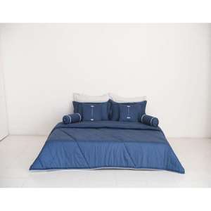 ชุดเครื่องนอนโอสเตอร์บลูคิงไซส์ ผ้าปูที่นอนหรูหราและนุ่มสบายในโทนสีน้ำเงินอ่อน - Product Image 6