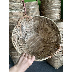 Environmentally Friendly Woven <b>Bamboo</b> <b>Basket</b> Natural Color for Storage Fruit Vegetable or Making Flower Pot - Product Image 4