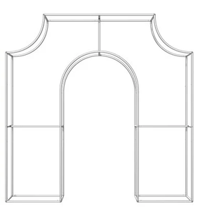 Fondo <span class=keywords><strong>de</strong></span> Fotografía 3D con Soporte <span class=keywords><strong>de</strong></span> Arco Triunfal para Fiestas <span class=keywords><strong>de</strong></span> Cumpleaños, Bodas, Baby Shower, Eventos y Cabina <span class=keywords><strong>de</strong></span> Fotos - Product Image 1