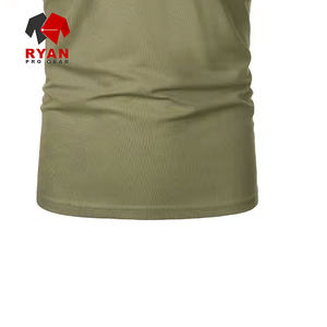 เสื้อโปโล RYAN PRO GEAR แบบสั่งทำพิเศษสำหรับผู้ชาย โลโก้ด้านหน้า ผ้าถักโพลีเอสเตอร์/คอตตอน ป้องกันรอยยับ แขนสั้น - Product Image 5