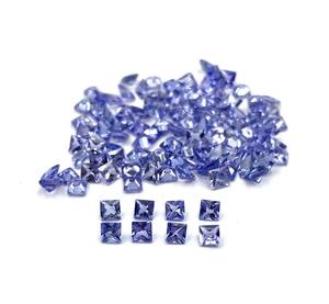 Haute qualité 3-6mm naturel Tanzanite coupe carrée pierre précieuse en vrac bleu pour la fabrication de bijoux avec certificat IGI - Product Image 2