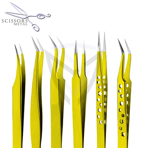 Injerto profesional Asistente de pestañas postizas Pinzas de color de acero inoxidable falsas parciales Belleza y herramientas móviles - Product Image 4